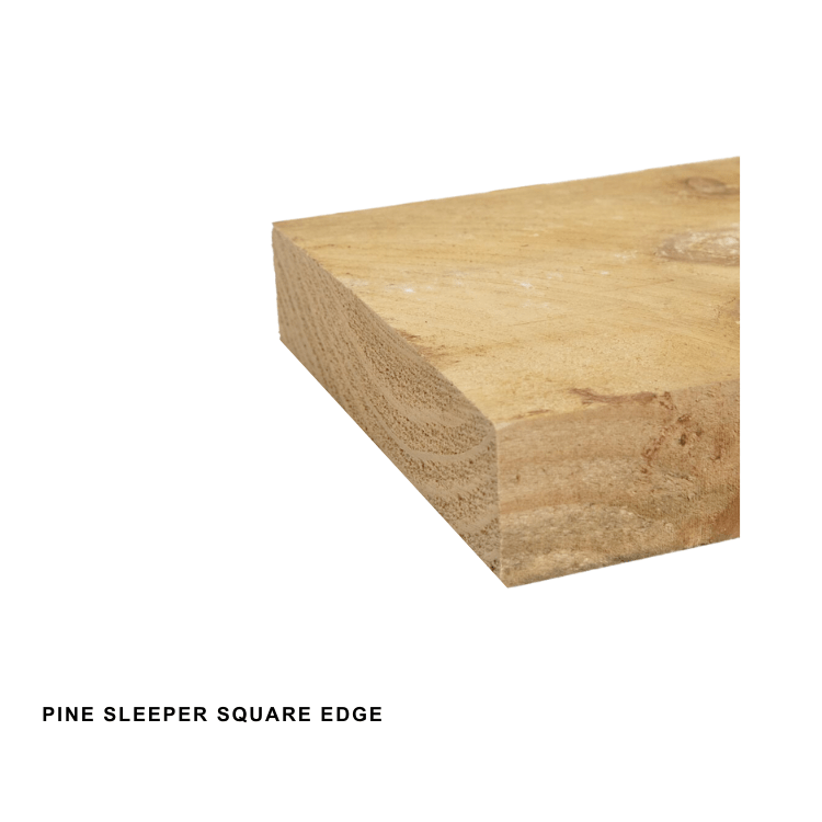 Pine Sleeper Square Edge