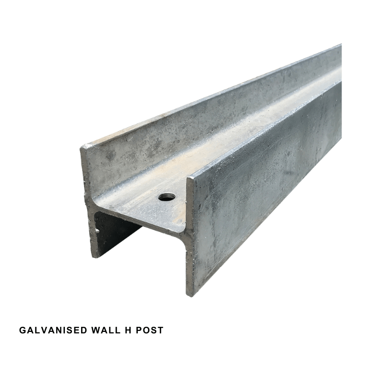 Galvanised Wall H Post