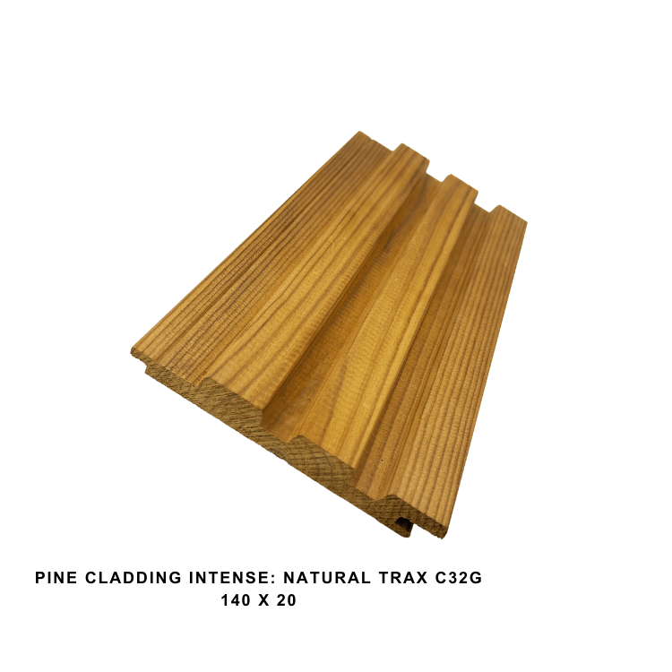 Pine Cladding Intense Natural Trax C32G 140x20
